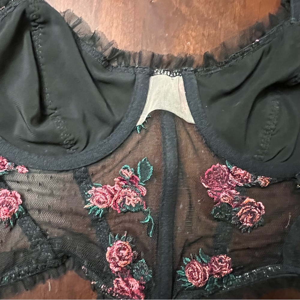 For Love And Lemons x Victoria’s Secret corset Rosebud Ruffled Bustier small EUC - Picture 13 of 16
